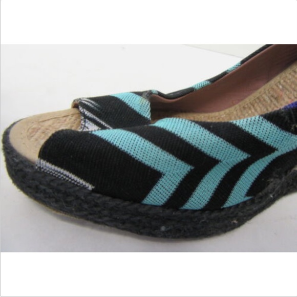 MISSONI Wedge Espadrilles w/ Pattern SZ 40 - Picture 5 of 7